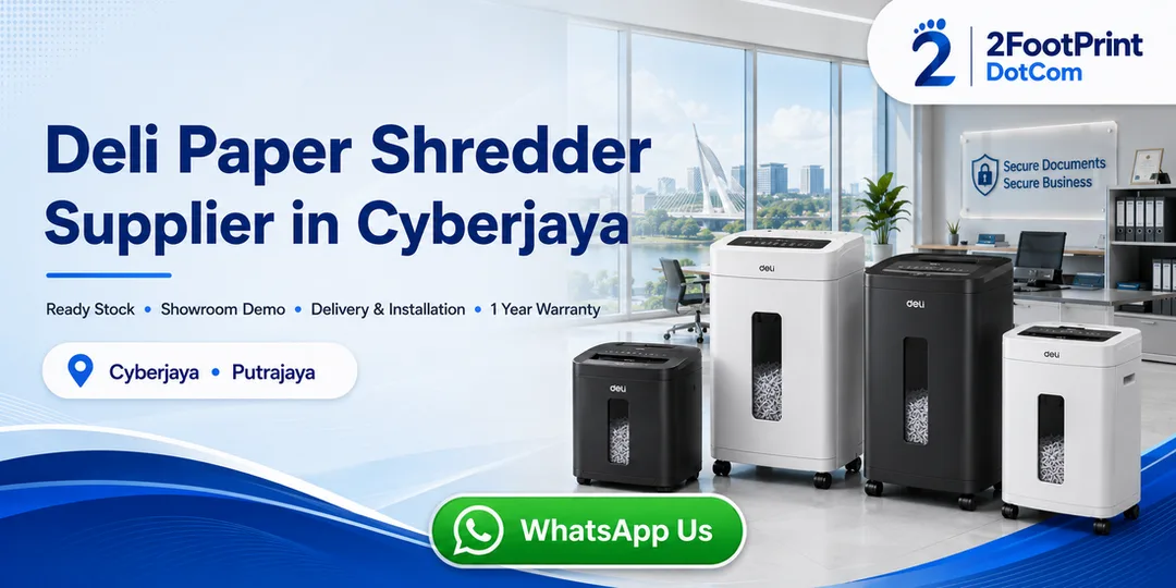 Deli paper shredder supplier Cyberjaya Putrajaya 2FootPrint DotCom