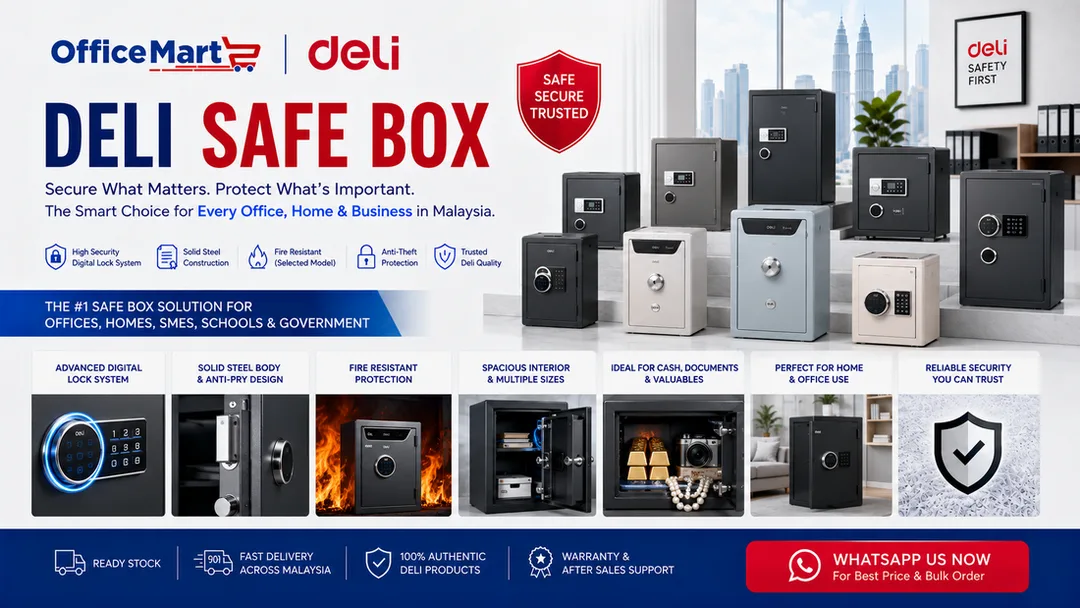 Deli Safe Box Malaysia – Digital Security Safe Cabinet for Office, Home & Business