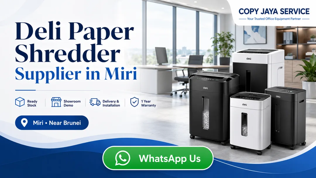 Deli paper shredder supplier Miri Sarawak Copy Jaya Service