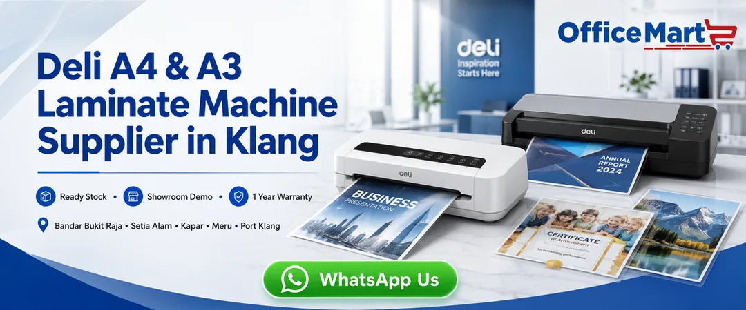 Deli A4 A3 laminate machine supplier Klang Puncak Jaya Sales And Service
