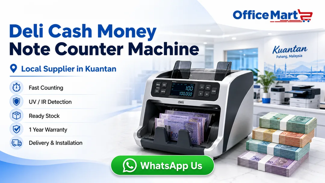 Deli cash money note counter machine supplier in Kuantan Fotostat Seri Murni near ECM