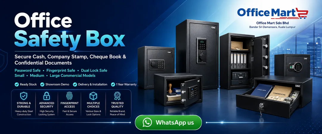 Deli commercial office safety box Malaysia from Office Mart Sdn Bhd Kuala Lumpur