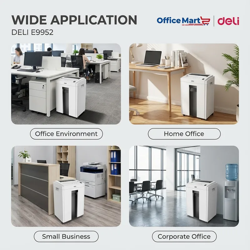 DELI E9952 paper shredder for corporate office home office small business Malaysia