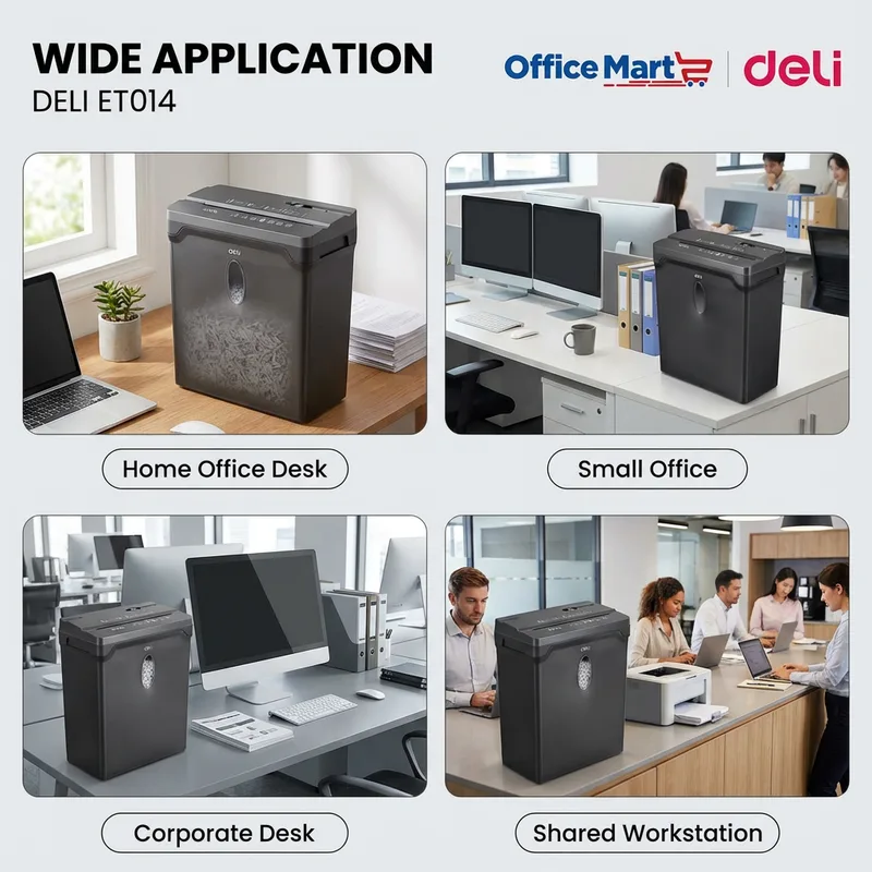 Deli ET014 paper shredder wide application for office use