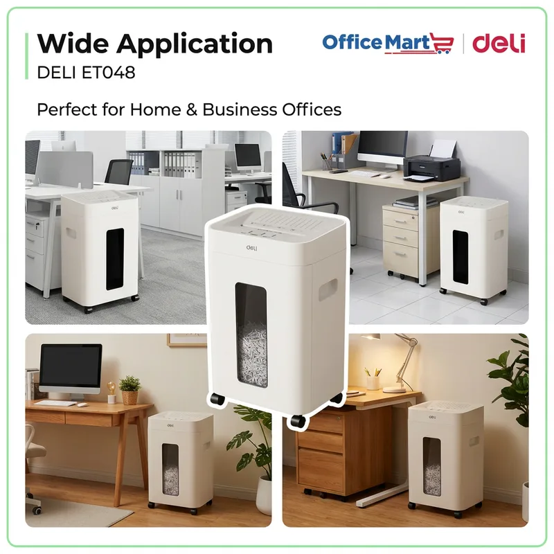 DELI ET048 office paper shredder for home office business office and workspace Malaysia