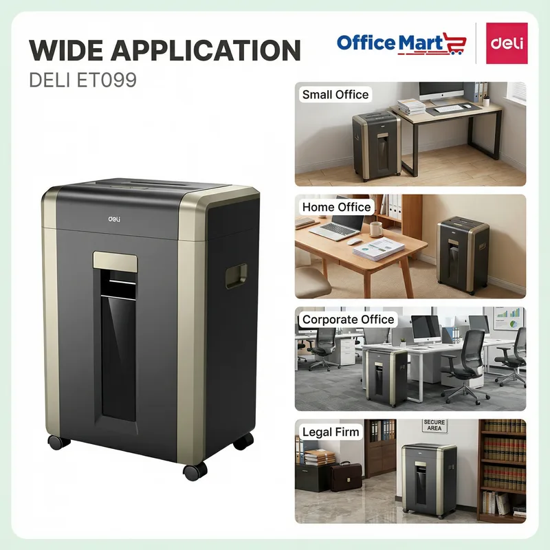 DELI ET099 Office Paper Shredder for Small Office & Corporate Use in Kuala Lumpur Malaysia