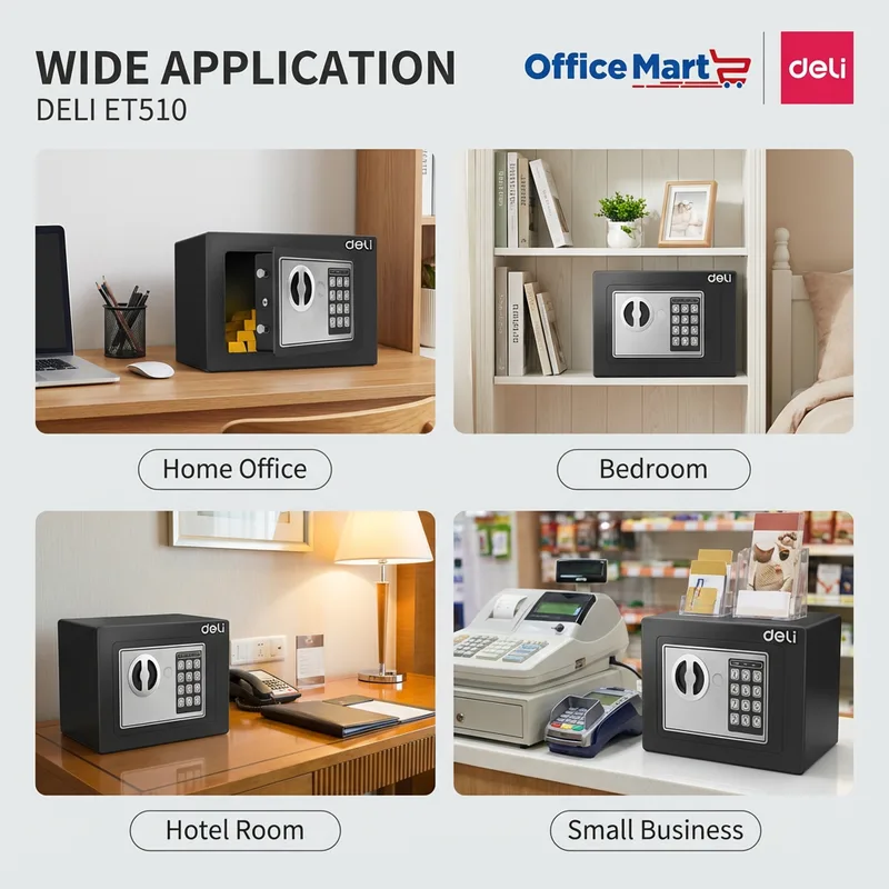 Deli ET510 small business digital safe Malaysia