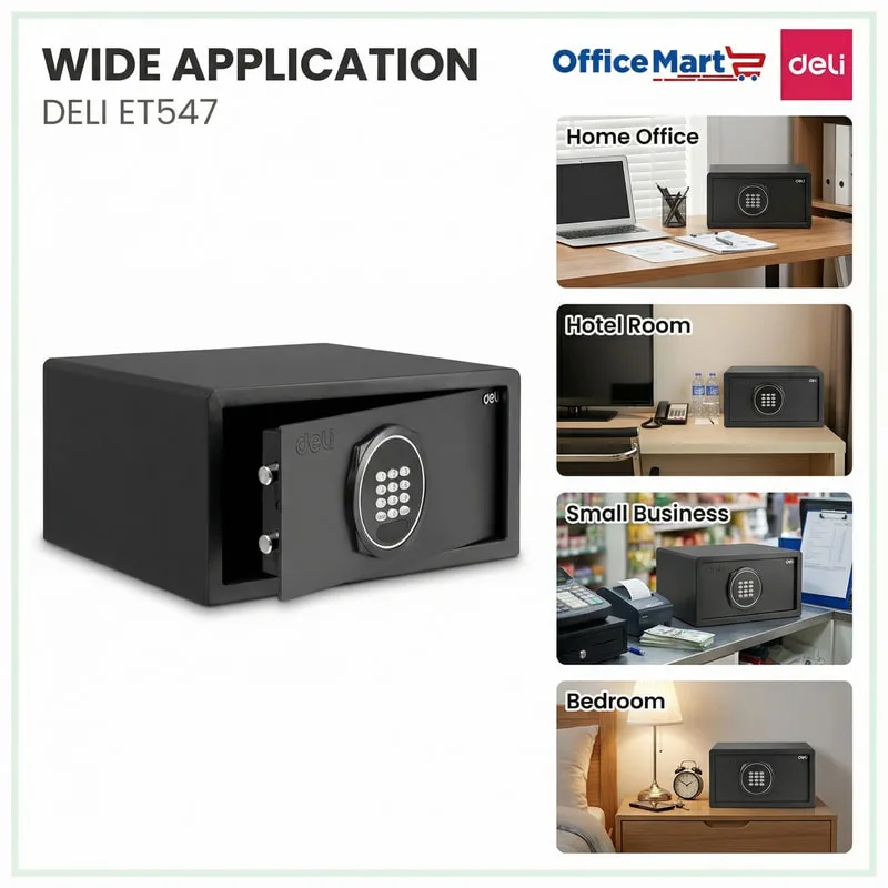 Deli ET547 digital hotel safe wide application Malaysia