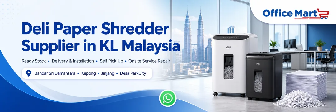 Deli paper shredder supplier KL Malaysia Office Mart Bandar Sri Damansara