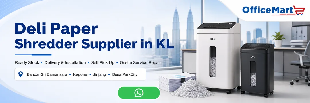 Deli paper shredder supplier in KL Office Mart Bandar Sri Damansara