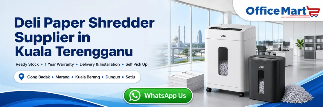 Deli paper shredder supplier Kuala Terengganu Office Mart