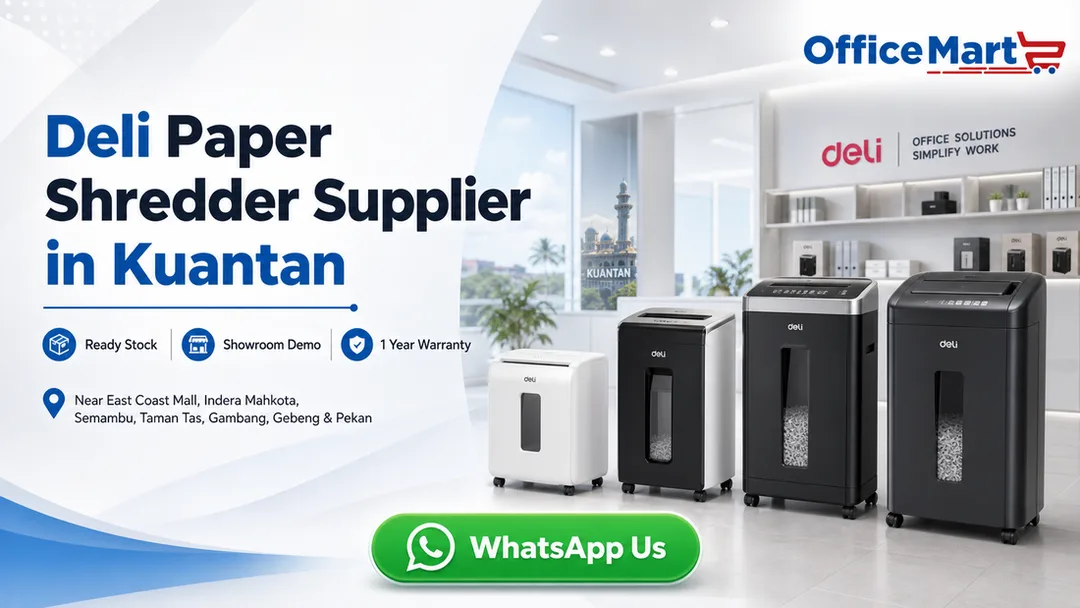 Deli paper shredder supplier Kuantan Fotostat Seri Murni near East Coast Mall