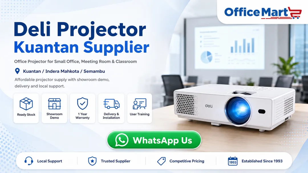 Deli projector supplier in Kuantan Office Mart Sdn Bhd near East Coast Mall