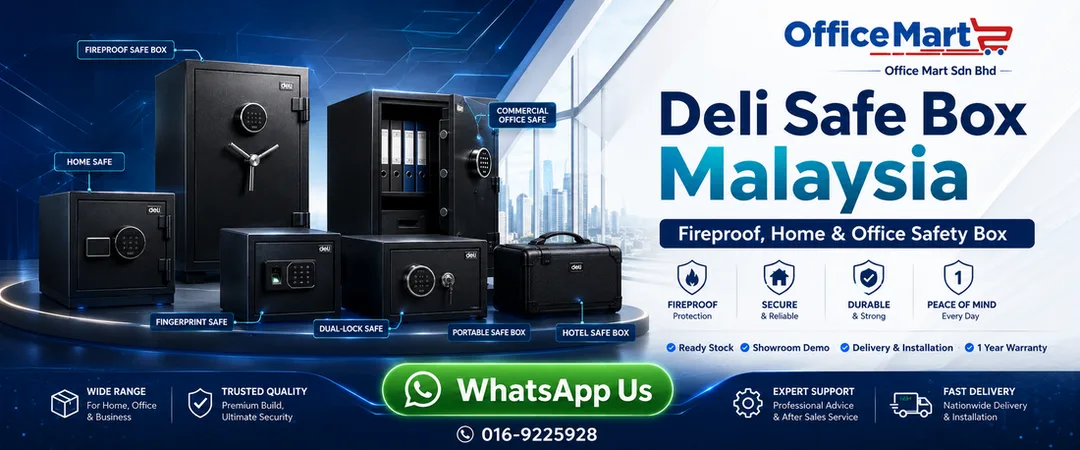 Deli safe box Malaysia from Office Mart Sdn Bhd Kuala Lumpur
