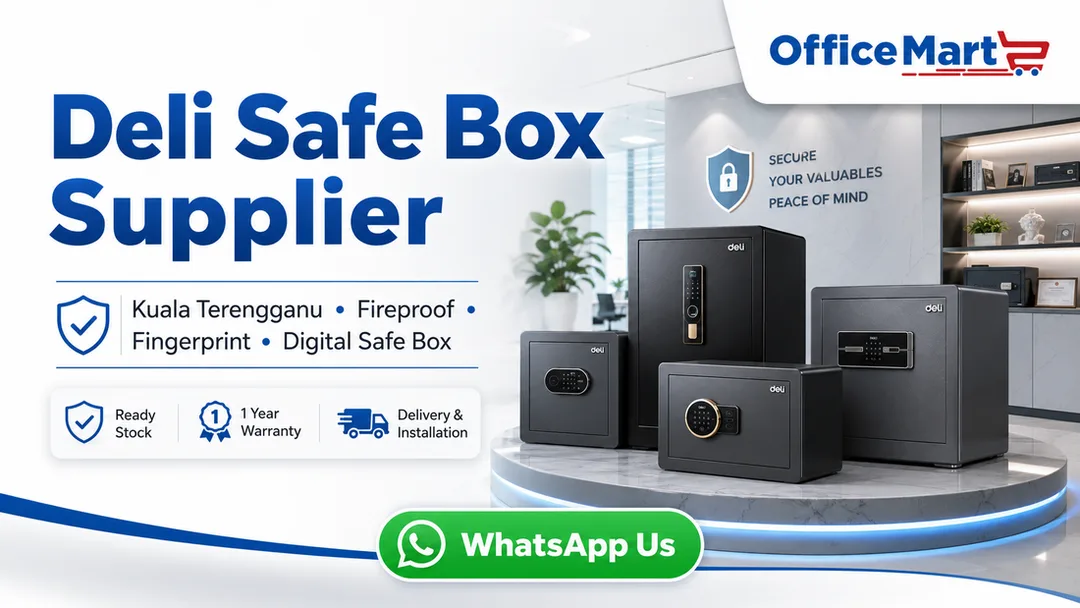 Deli safe box supplier in Kuala Terengganu Office Mart with fireproof fingerprint digital commercial home and hotel safe box models
