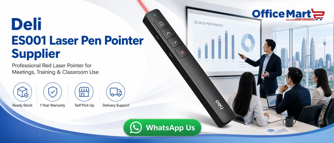 Laser Pen Pointer Deli ES001 supplier in KL Malaysia Office Mart Bandar Sri Damansara