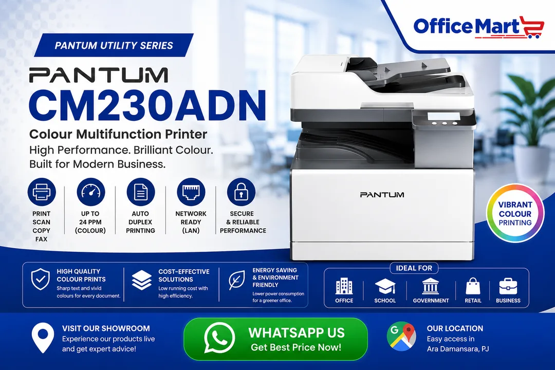 Pantum CM230ADN A3 Color Laser Multifunction Printer - Office Machine Sdn Bhd Ara Damansara