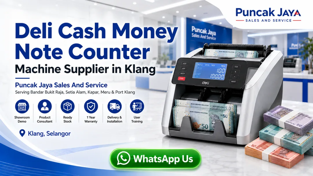 Deli cash money note counter machine supplier in Klang Puncak Jaya Sales And Service