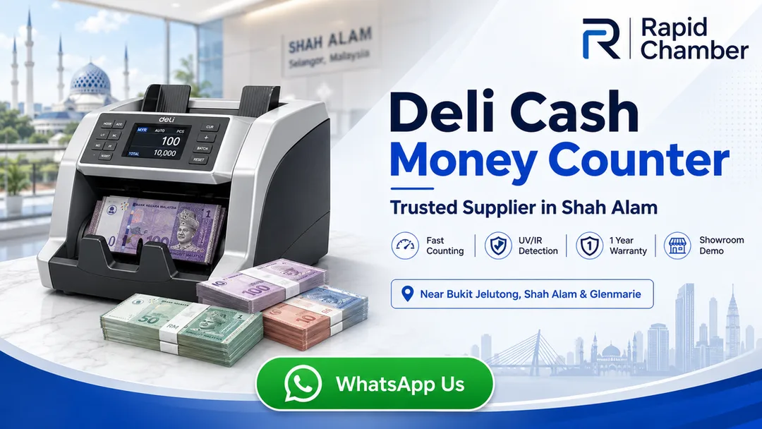 Deli cash money counter machine supplier in Shah Alam Rapid Chamber Bukit Jelutong