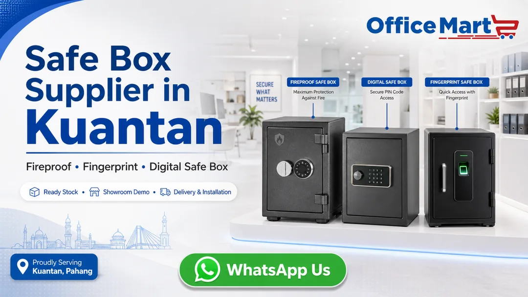 Safe box supplier in Kuantan Pahang Fotostat Seri Murni with fireproof fingerprint digital commercial home and hotel safe box models near East Coast Mall